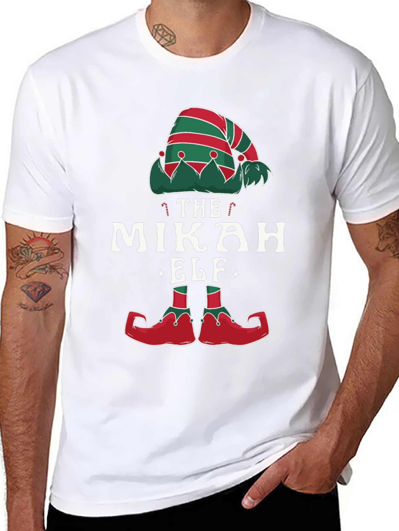 The Micah Elf Christmas Holiday Tee