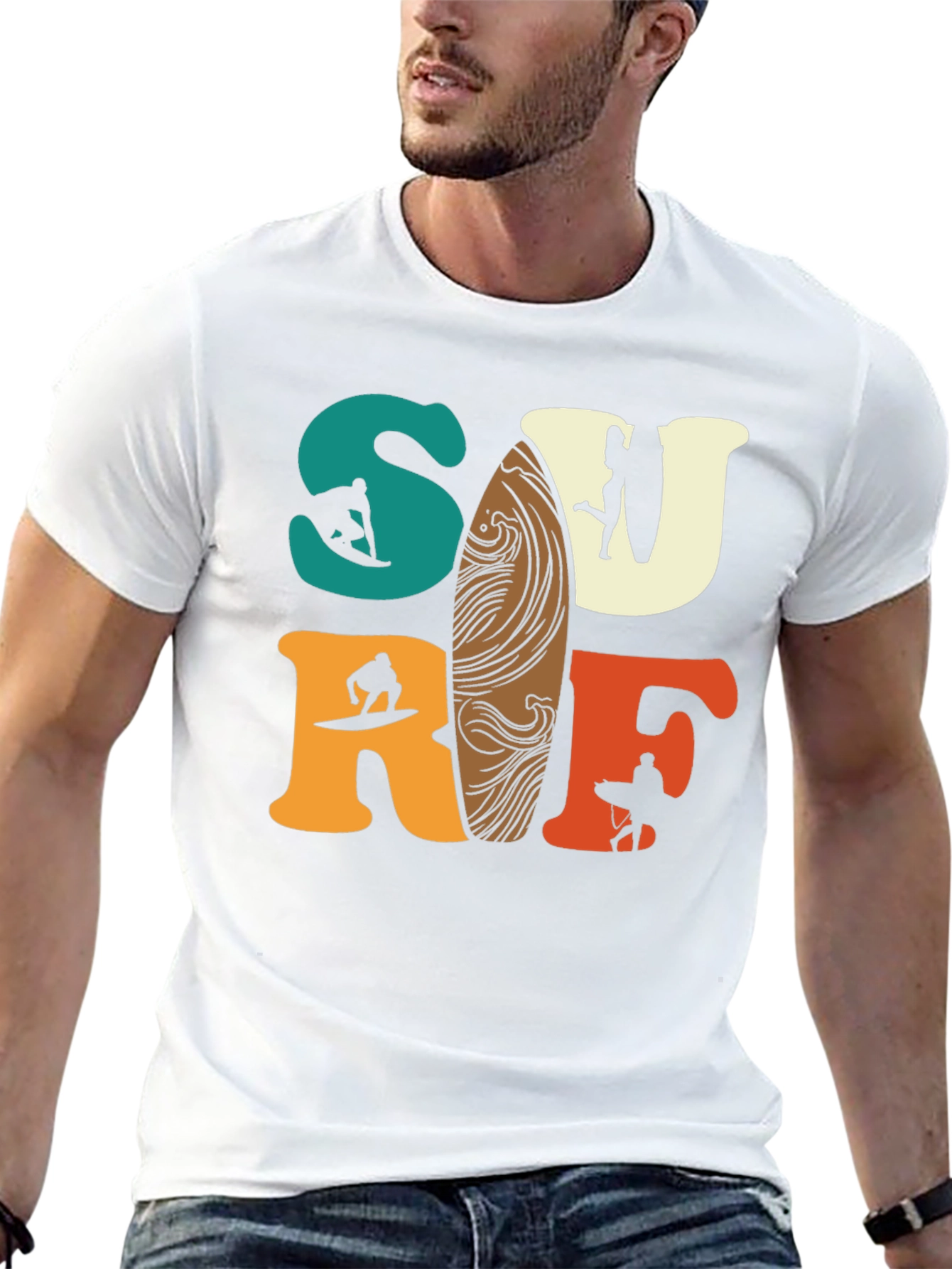 Surf T-Shirt - Retro Style Graphic Tee