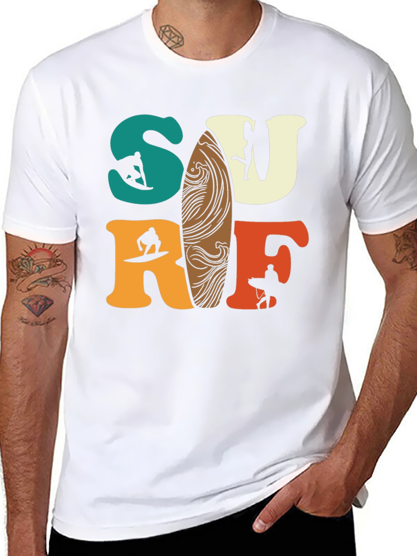 Surf T-Shirt - Retro Style Graphic Tee
