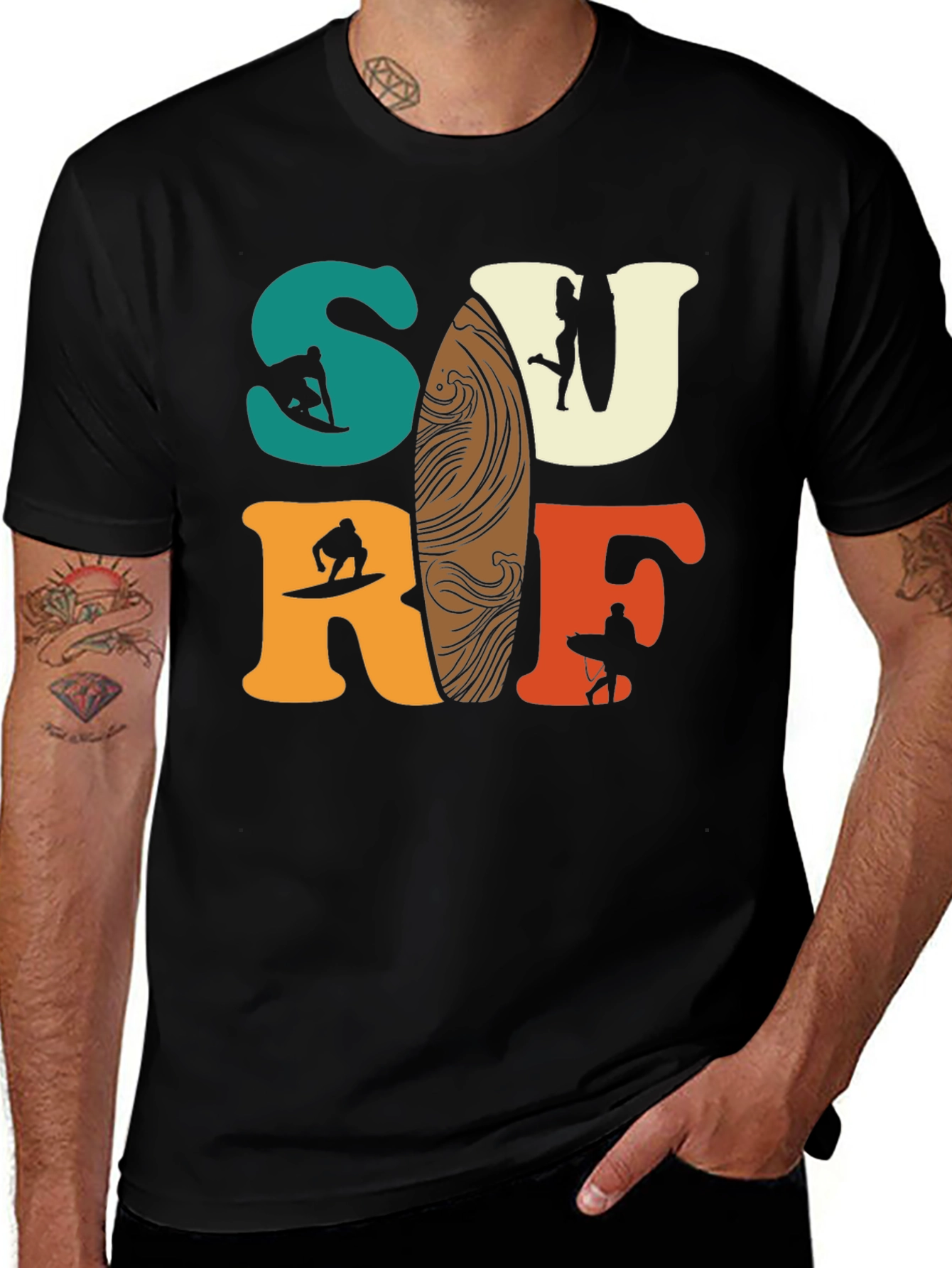 Surf T-Shirt - Retro Style Graphic Tee