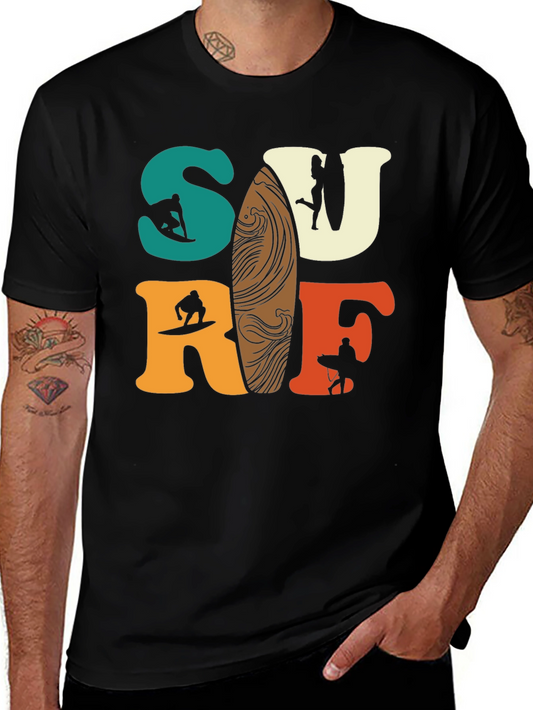Surf T-Shirt - Retro Style Graphic Tee
