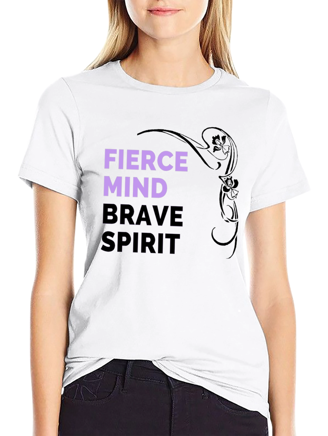 Fierce Mind Brave Spirit Graphic T-Shirt