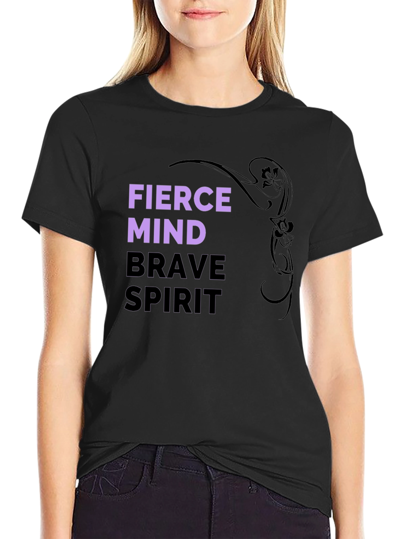 Fierce Mind Brave Spirit Graphic T-Shirt