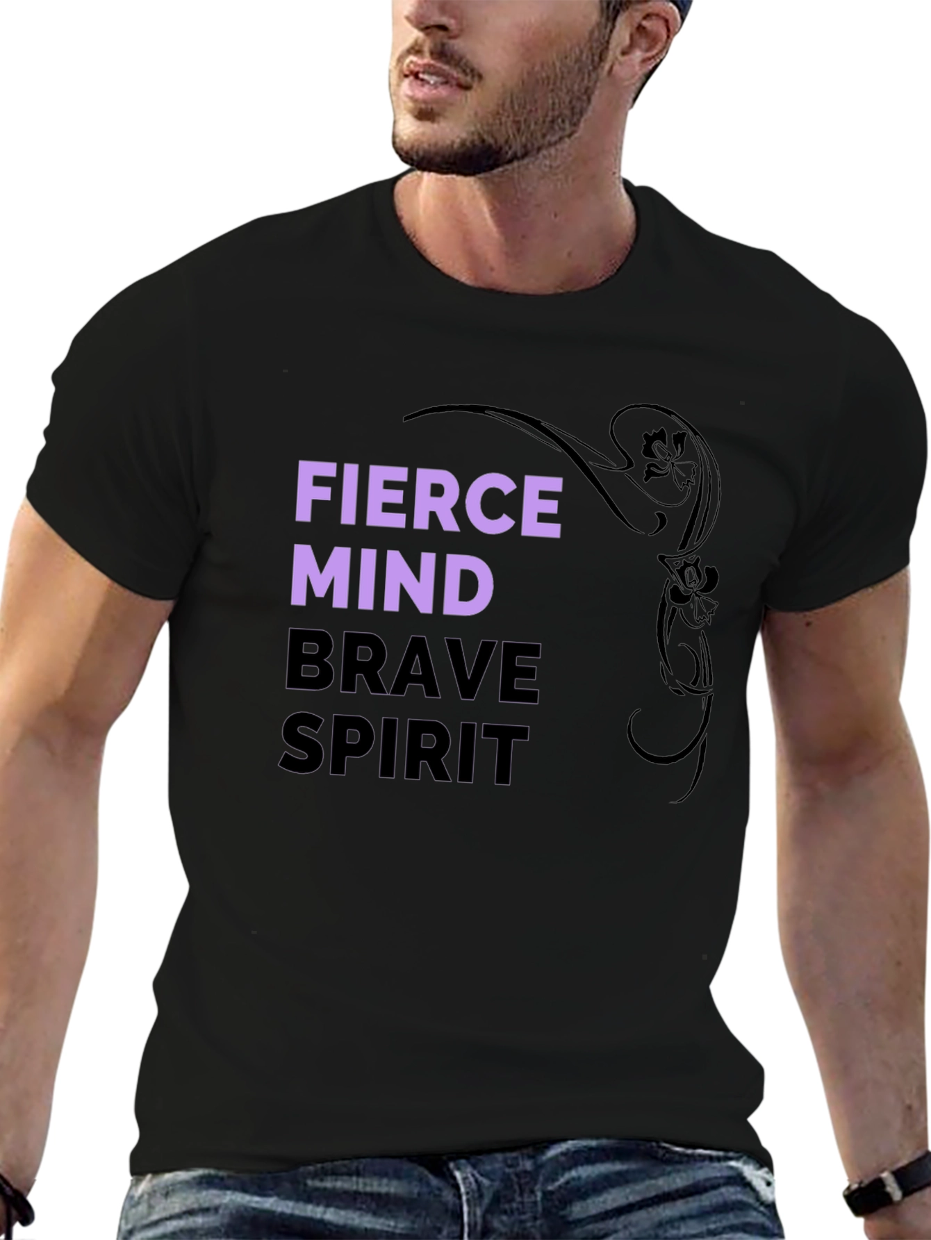 Fierce Mind Brave Spirit Graphic T-Shirt