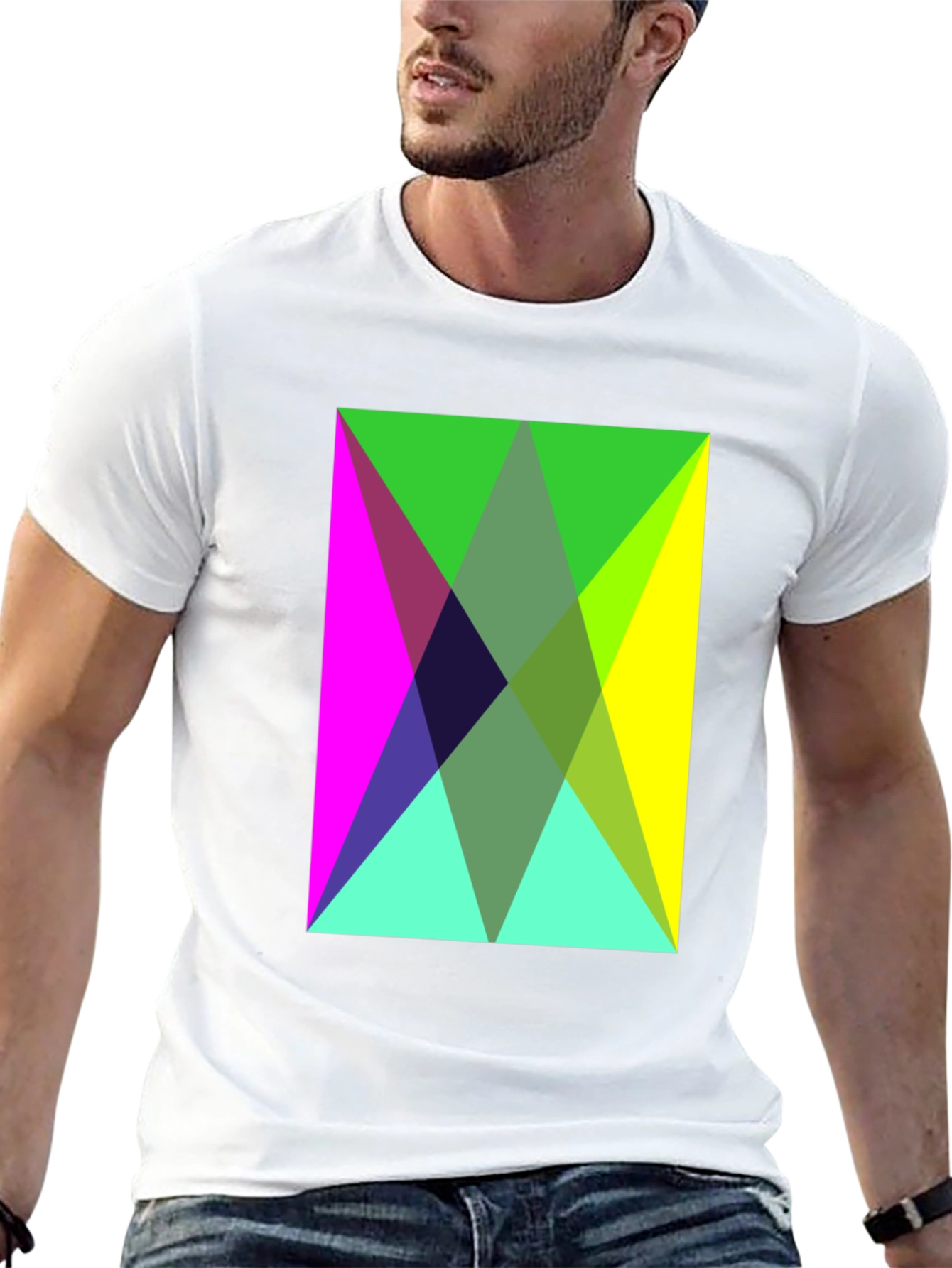 Geometric Triangle Pattern T-Shirt