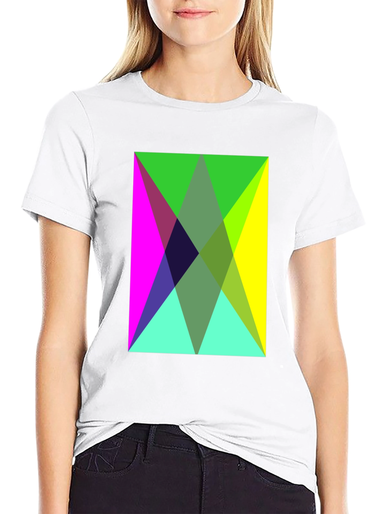 Geometric Triangle Pattern T-Shirt