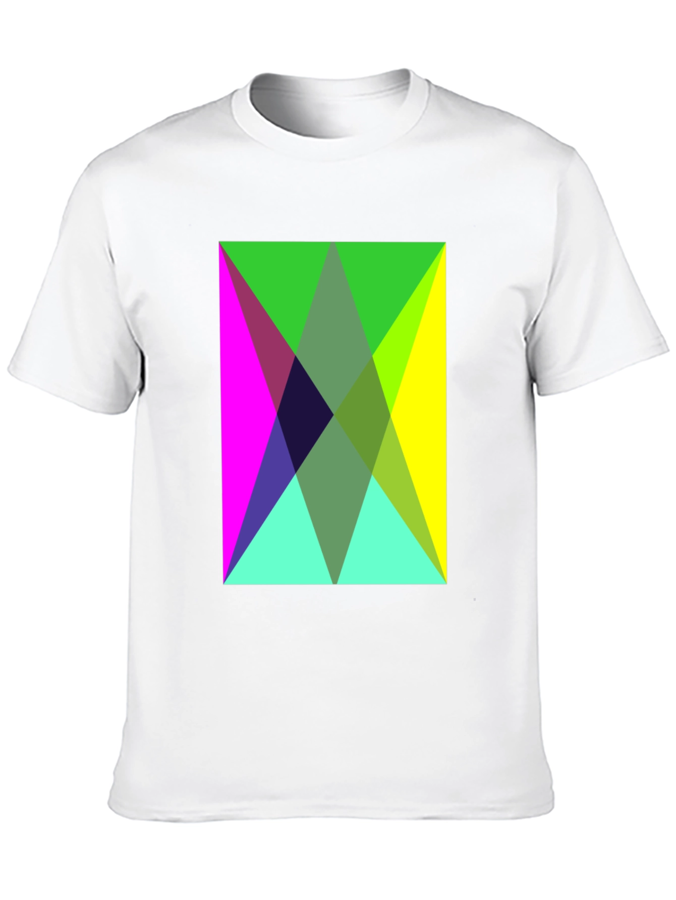 Geometric Triangle Pattern T-Shirt
