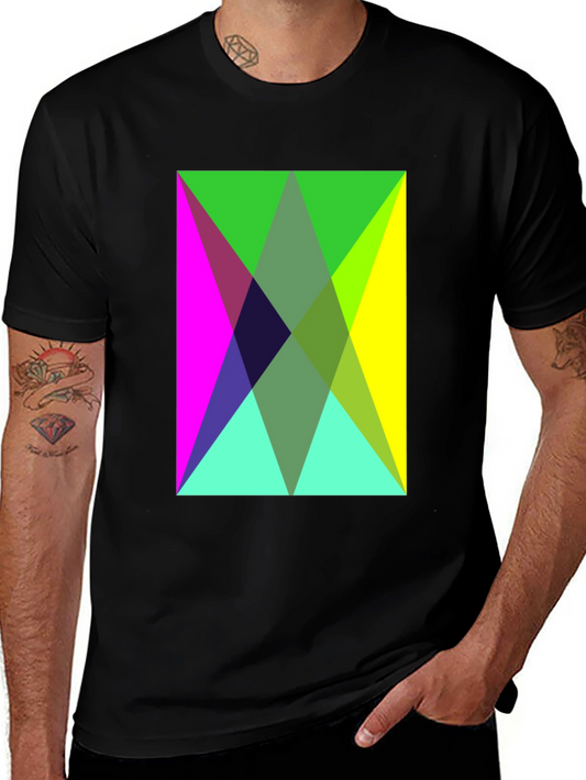 Geometric Triangle Pattern T-Shirt