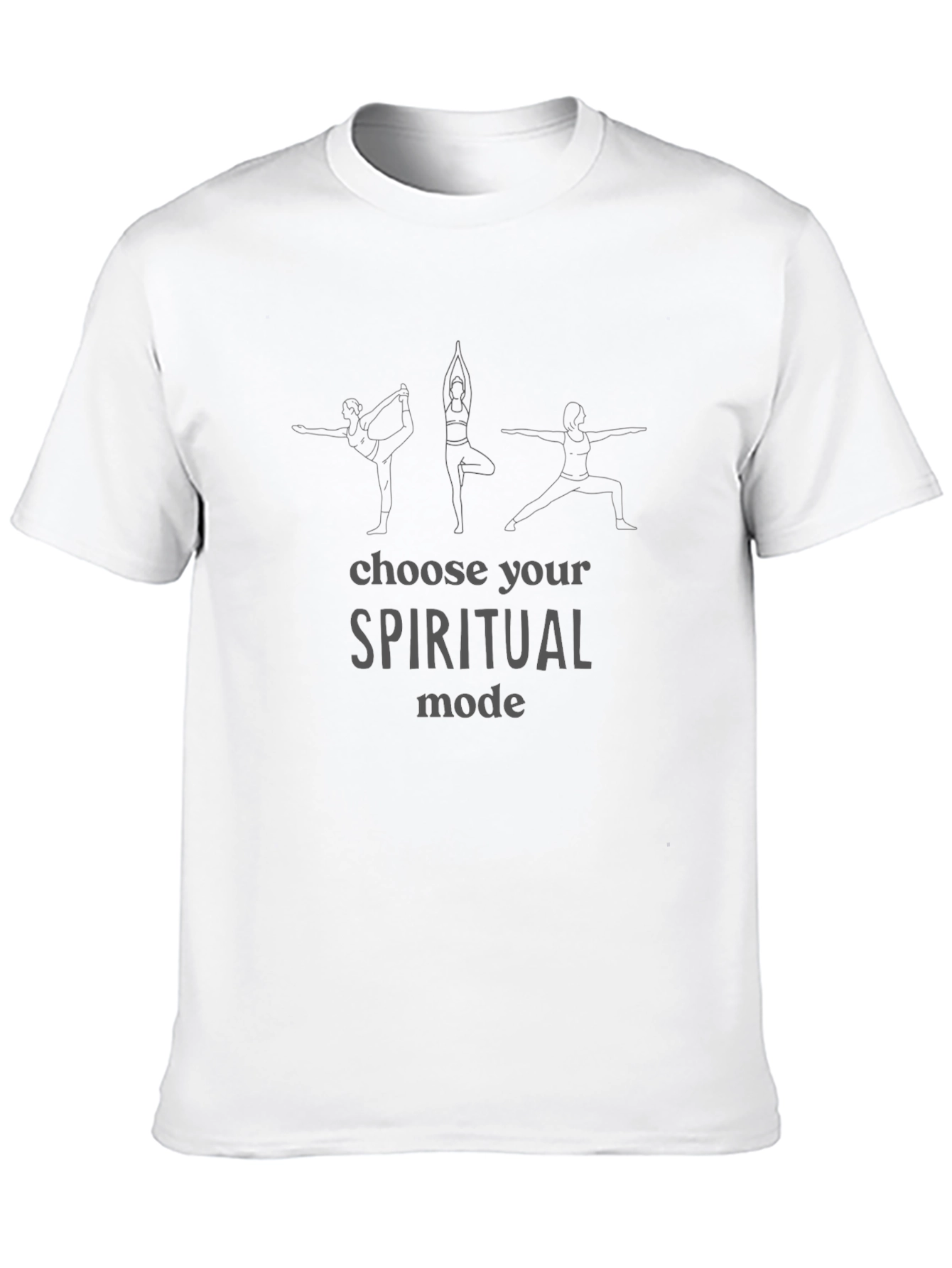 Spiritual Mode Yoga Graphic Black Tee
