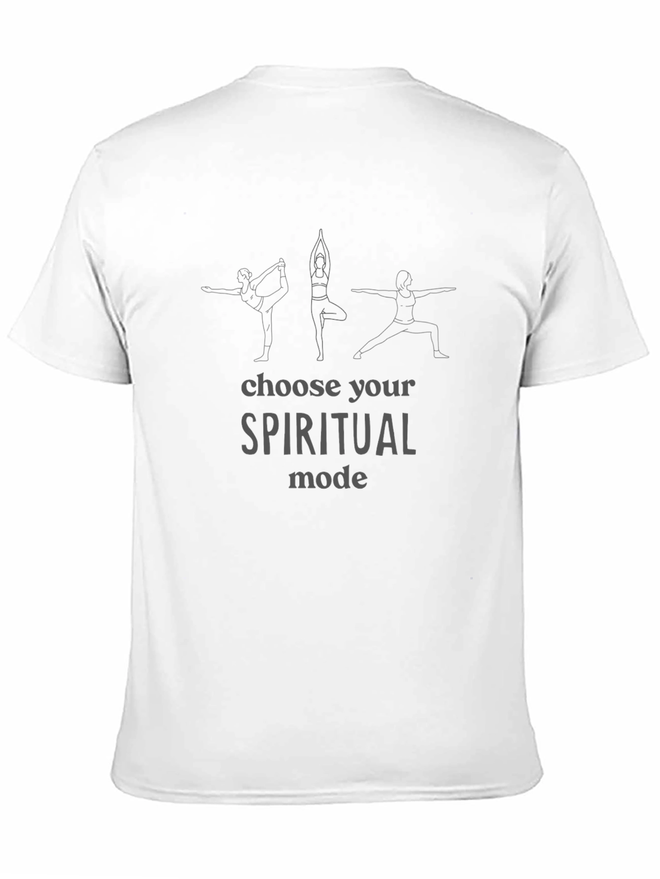 Spiritual Mode Yoga Graphic Black Tee
