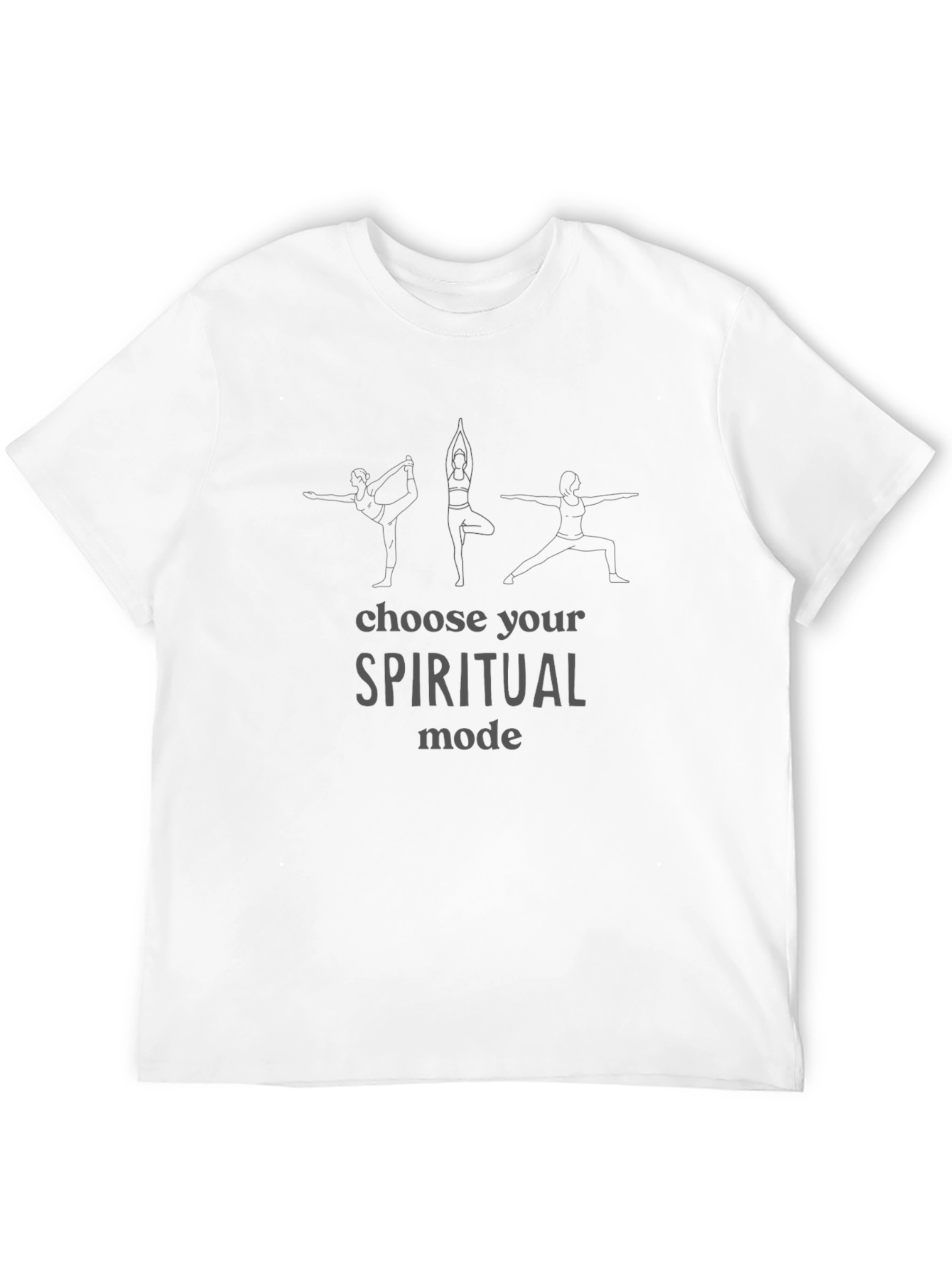 Spiritual Mode Yoga Graphic Black Tee