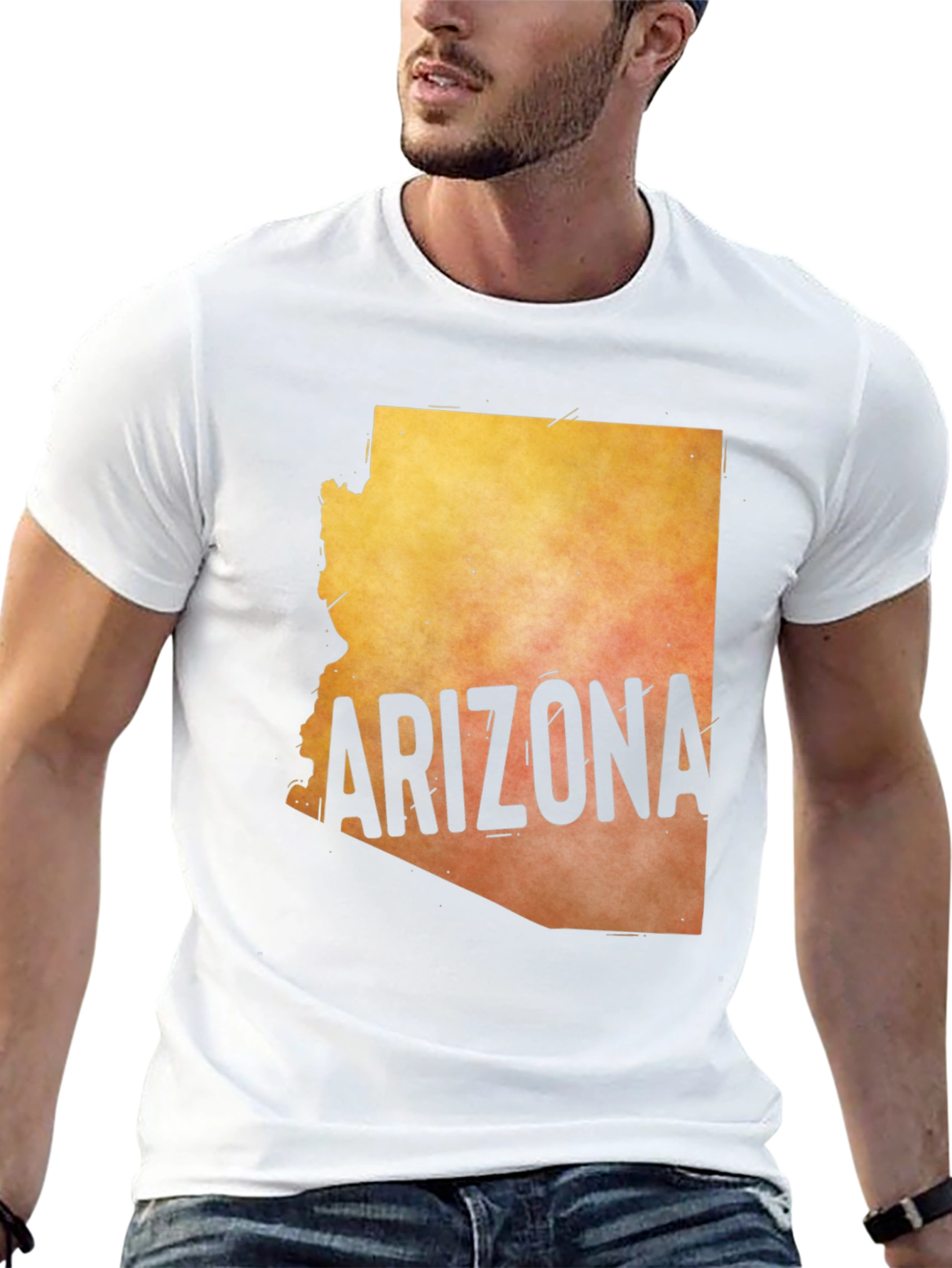 Arizona State Map Graphic T-Shirt