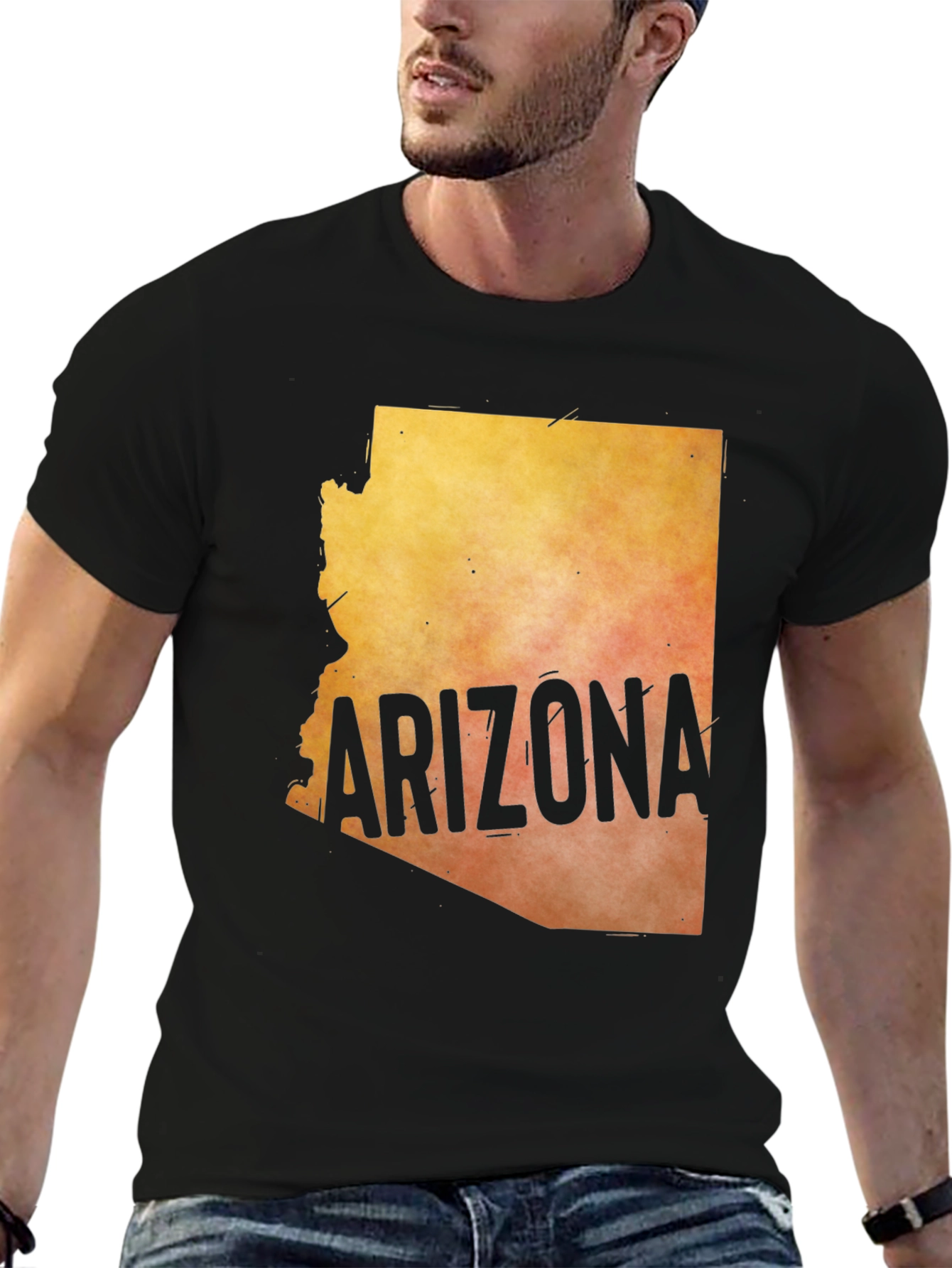 Arizona State Map Graphic T-Shirt