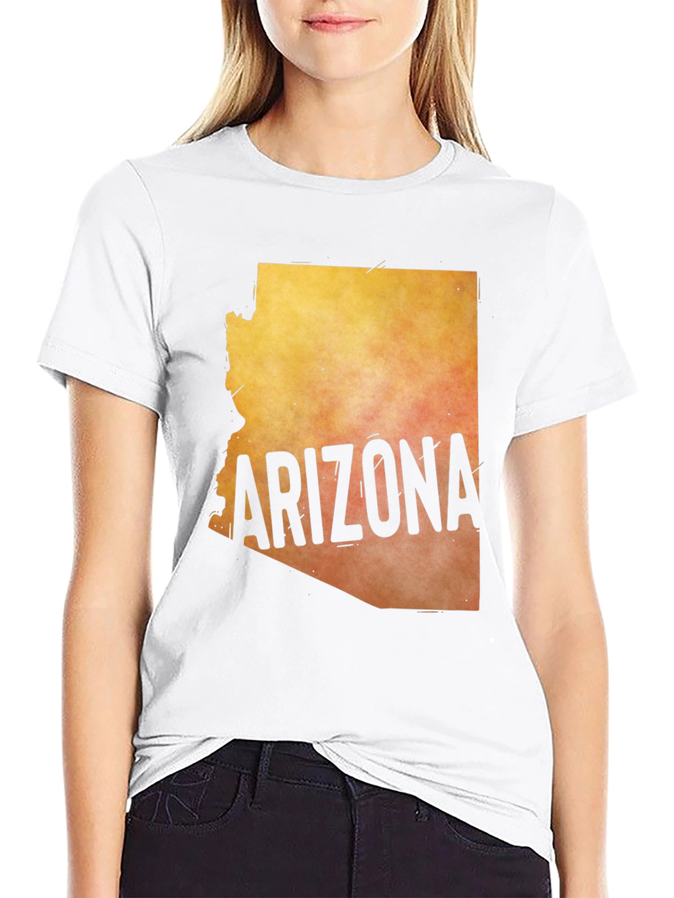 Arizona State Map Graphic T-Shirt