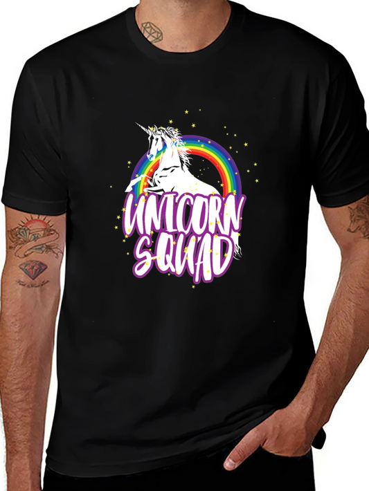 Unicorn Squad Black Graphic T-Shirt