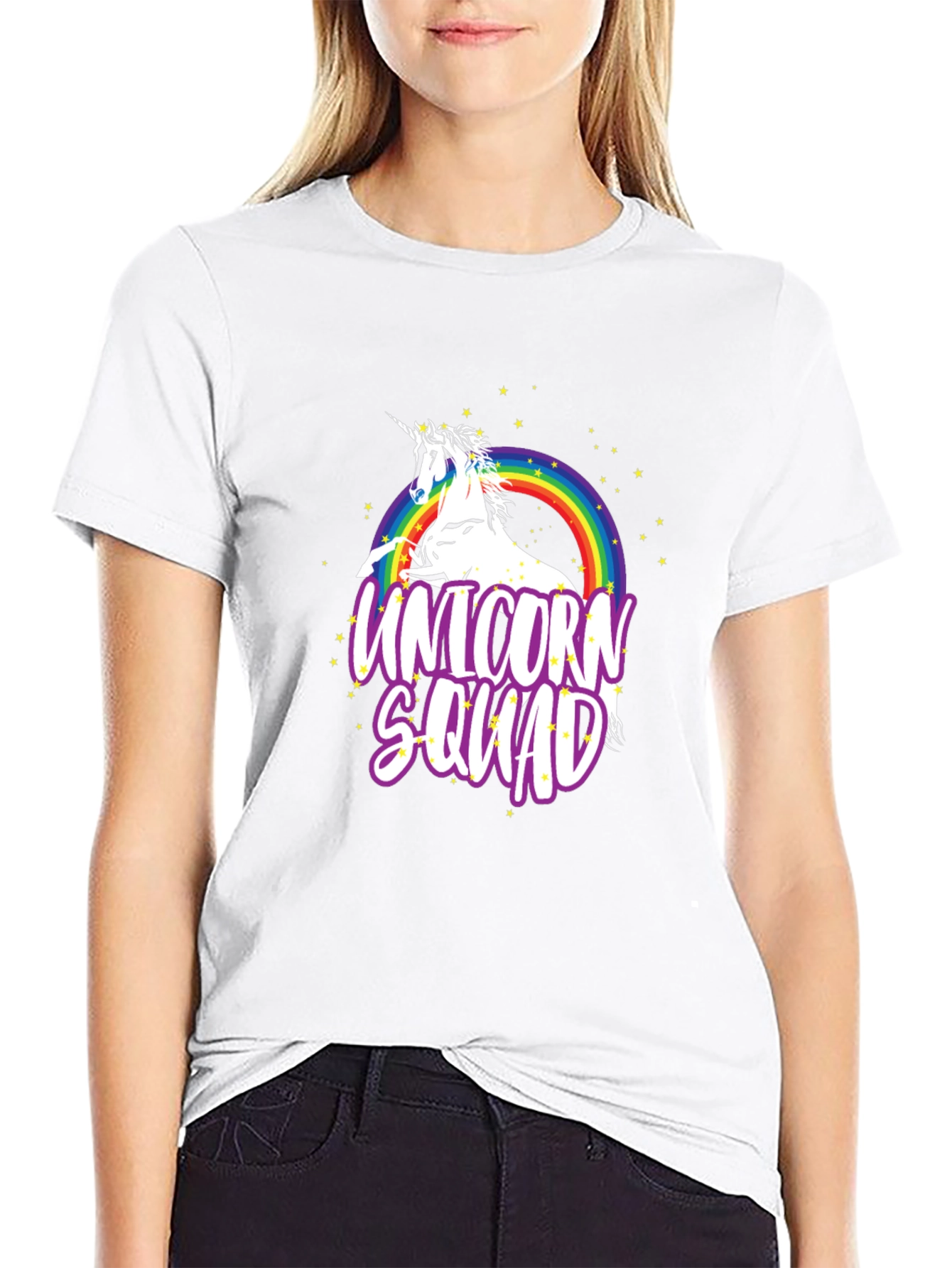 Unicorn Squad Black Graphic T-Shirt