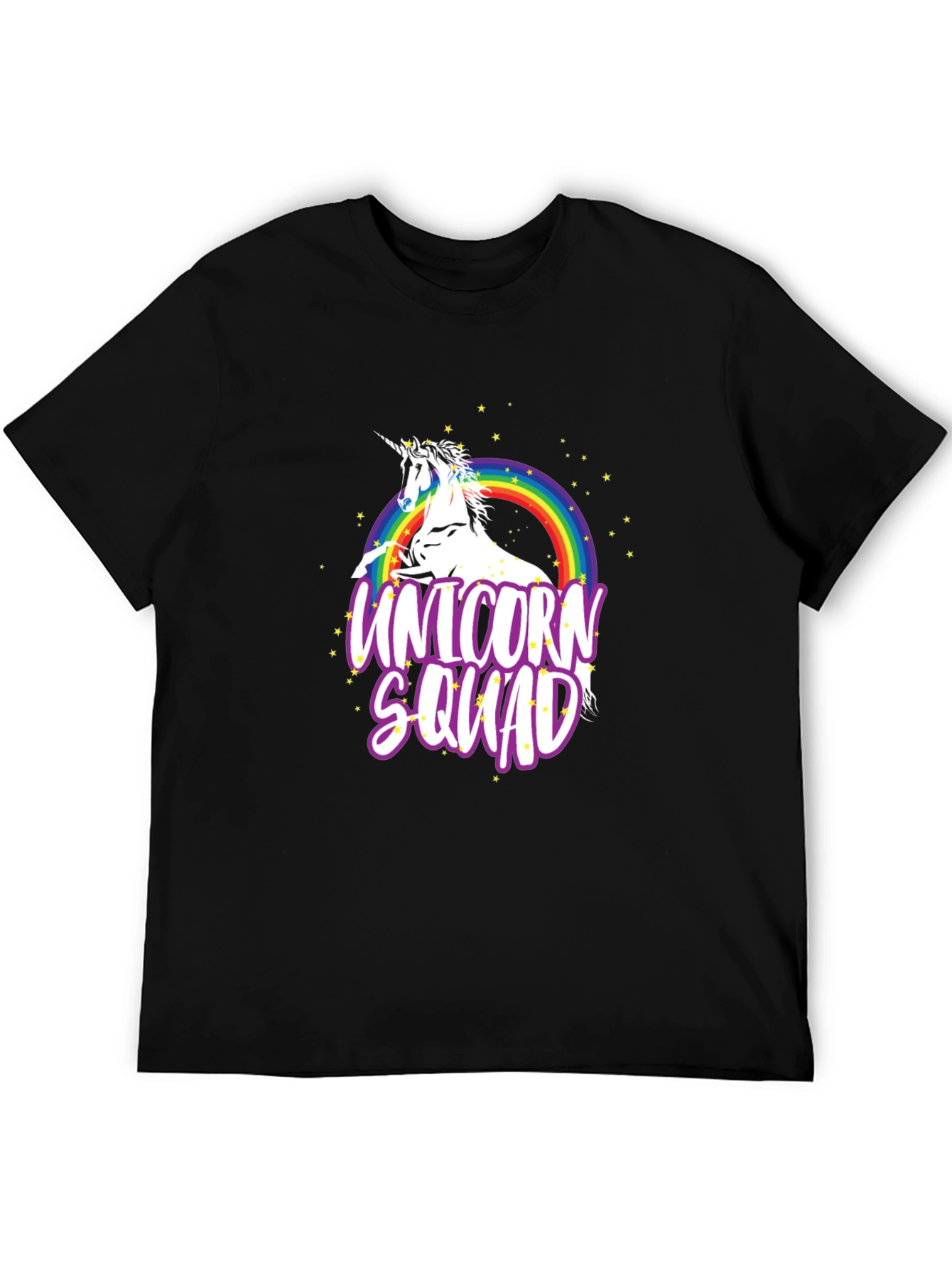 Unicorn Squad Black Graphic T-Shirt