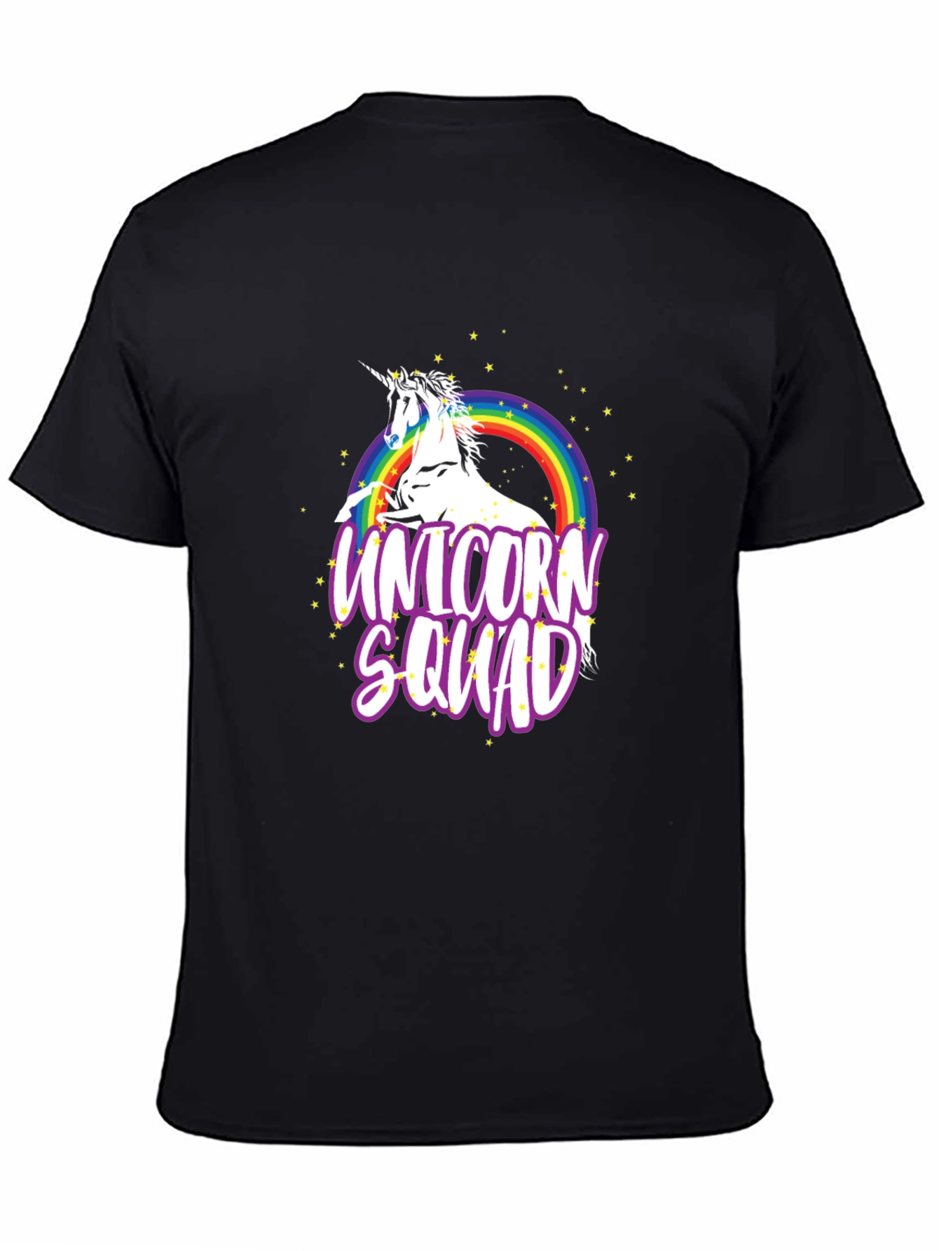 Unicorn Squad Black Graphic T-Shirt