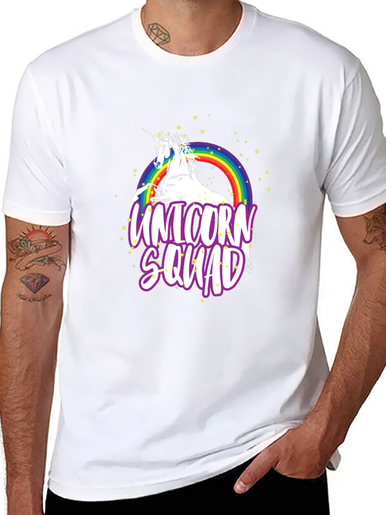 Unicorn Squad Black Graphic T-Shirt