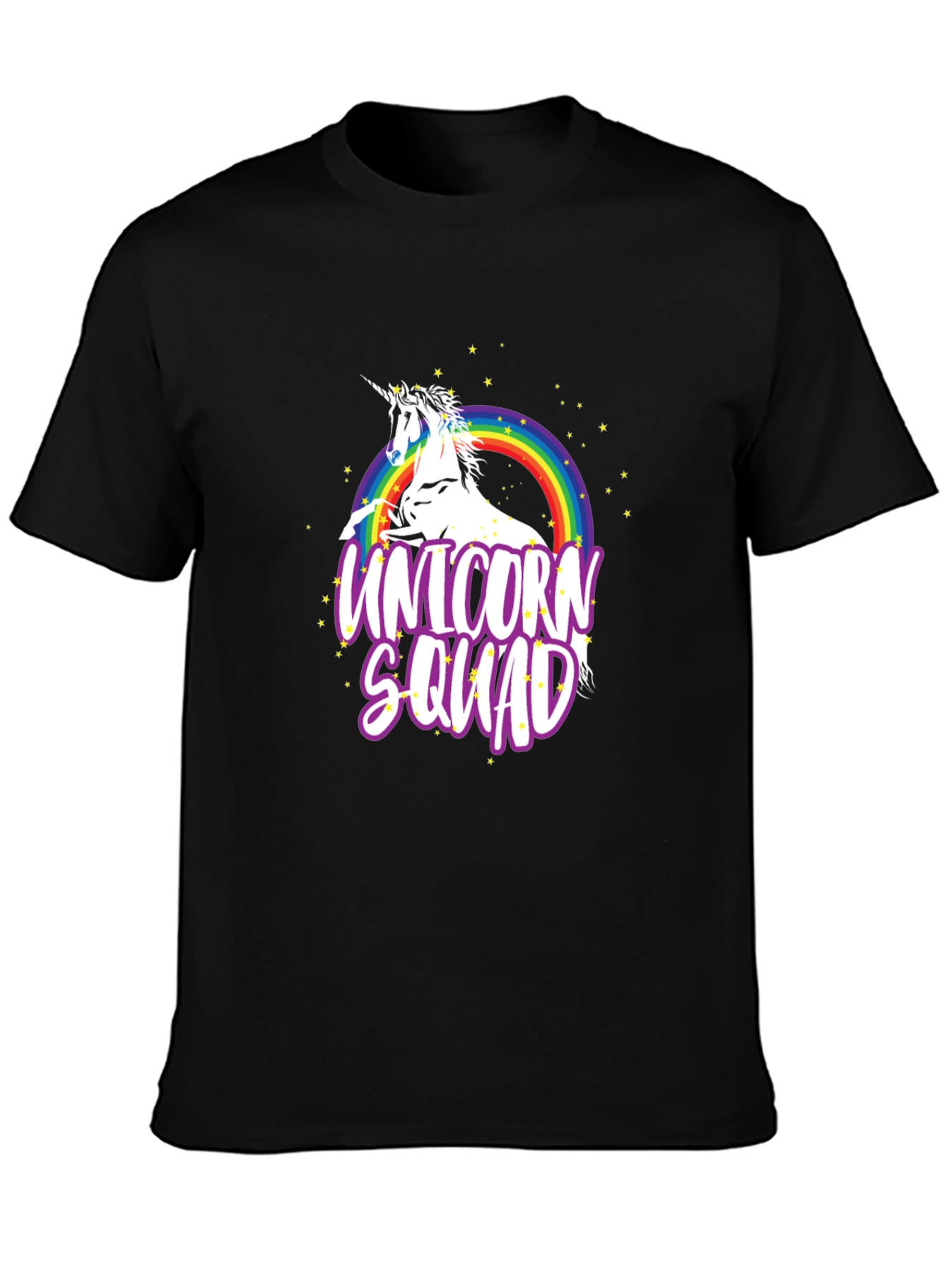 Unicorn Squad Black Graphic T-Shirt