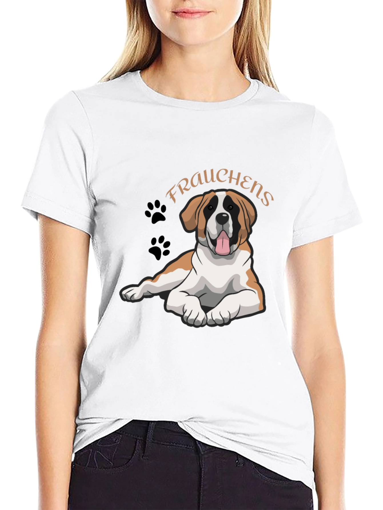 Dog Mom T-Shirt: St. Bernard Frauchens