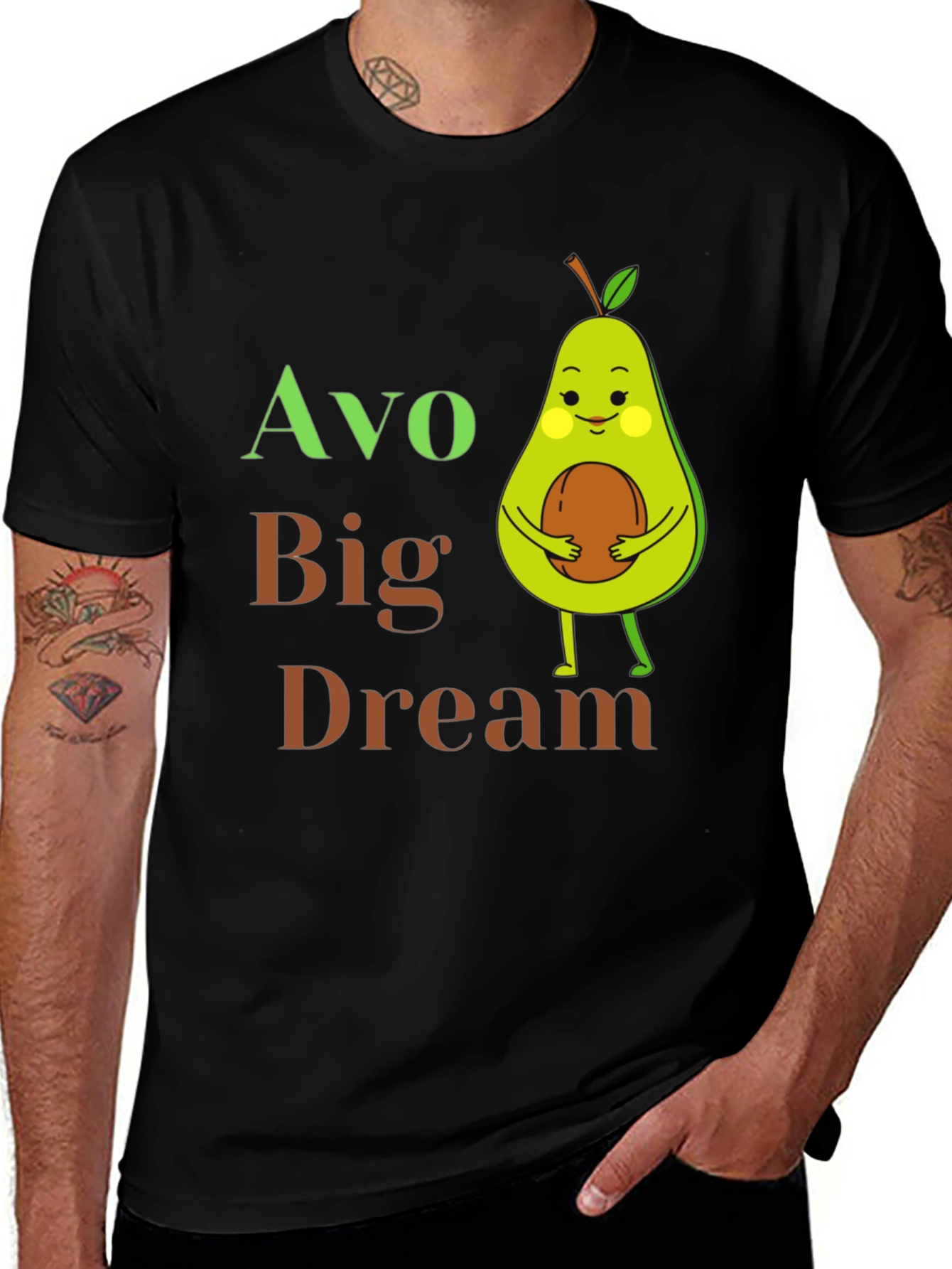 Avo Big Dream T-Shirt - Cute Avocado Graphic Tee