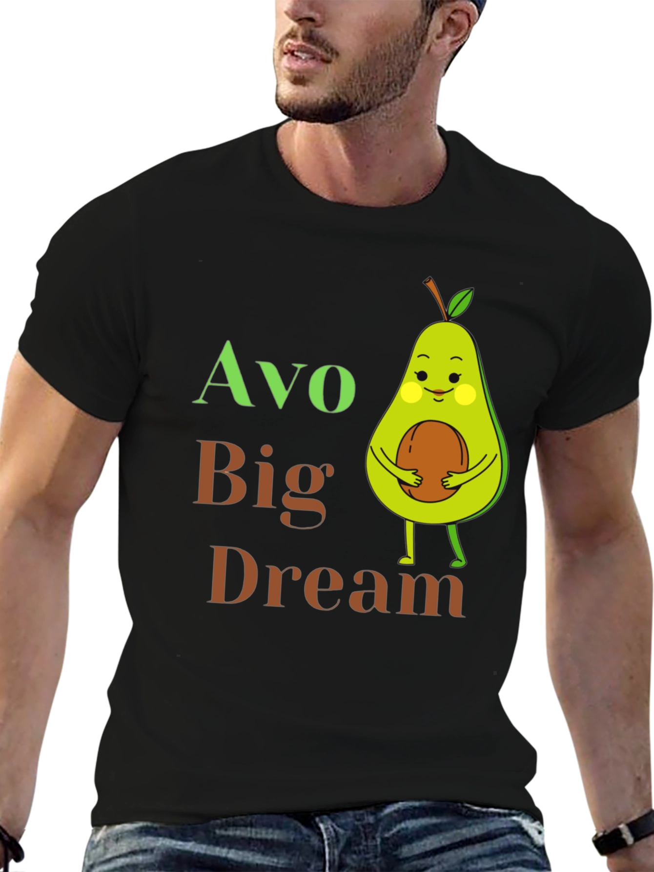 Avo Big Dream T-Shirt - Cute Avocado Graphic Tee