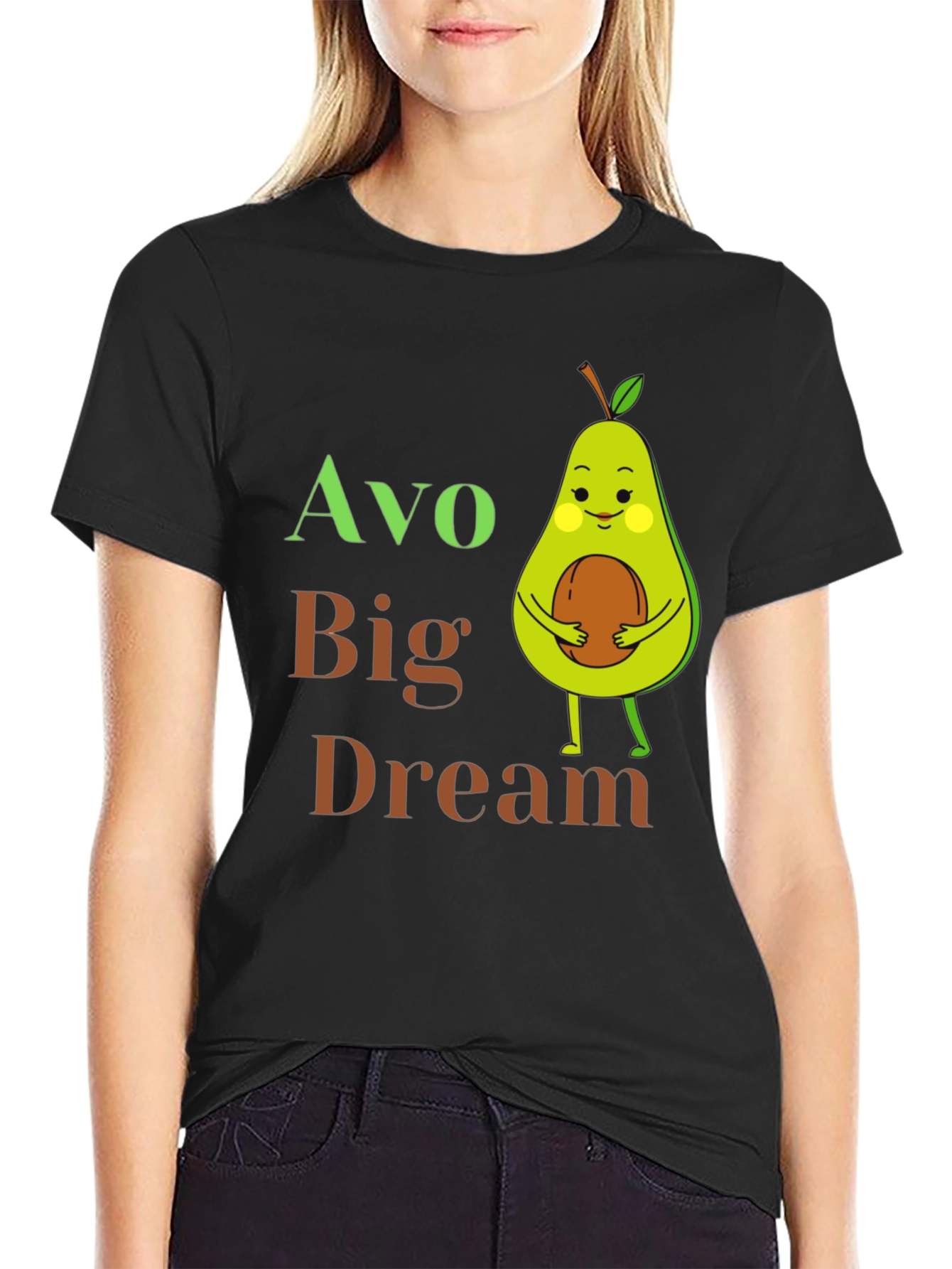 Avo Big Dream T-Shirt - Cute Avocado Graphic Tee