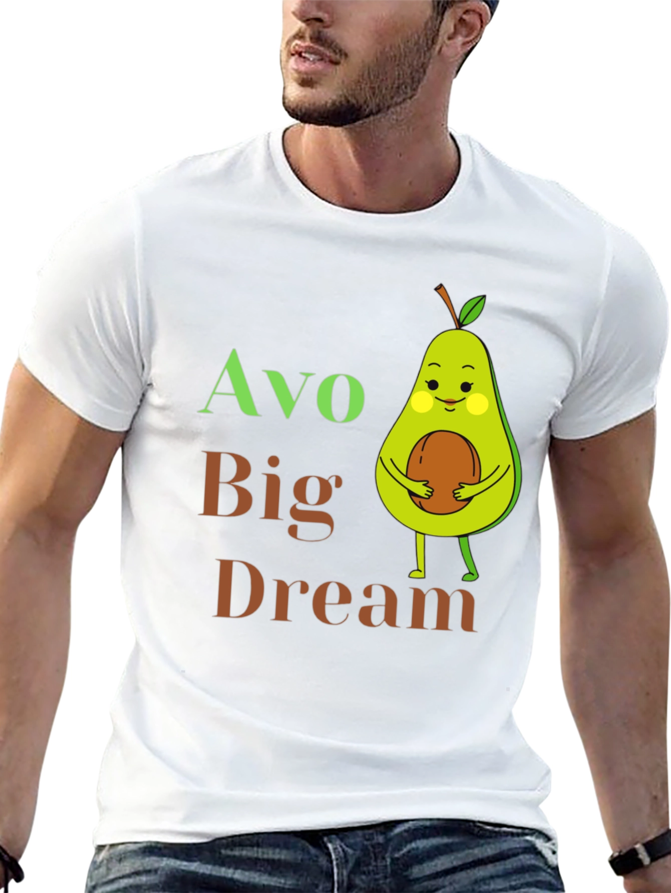 Avo Big Dream T-Shirt - Cute Avocado Graphic Tee
