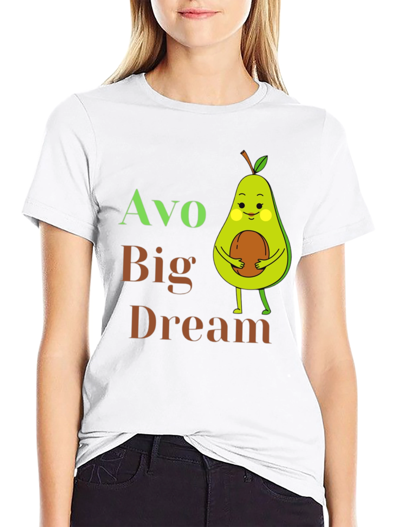 Avo Big Dream T-Shirt - Cute Avocado Graphic Tee