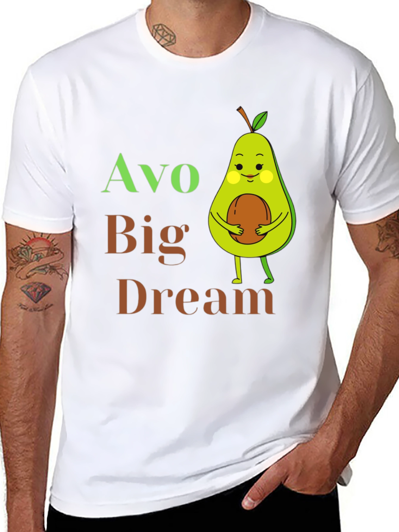 Avo Big Dream T-Shirt - Cute Avocado Graphic Tee