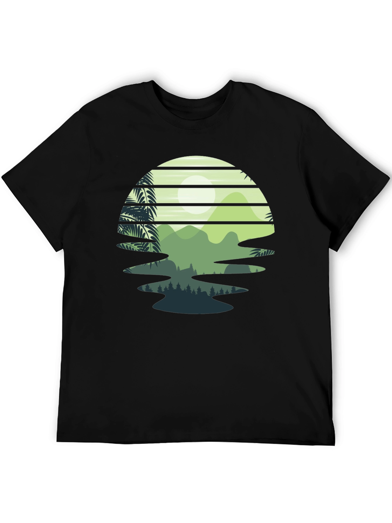 Retro Sunset Landscape Graphic Tee