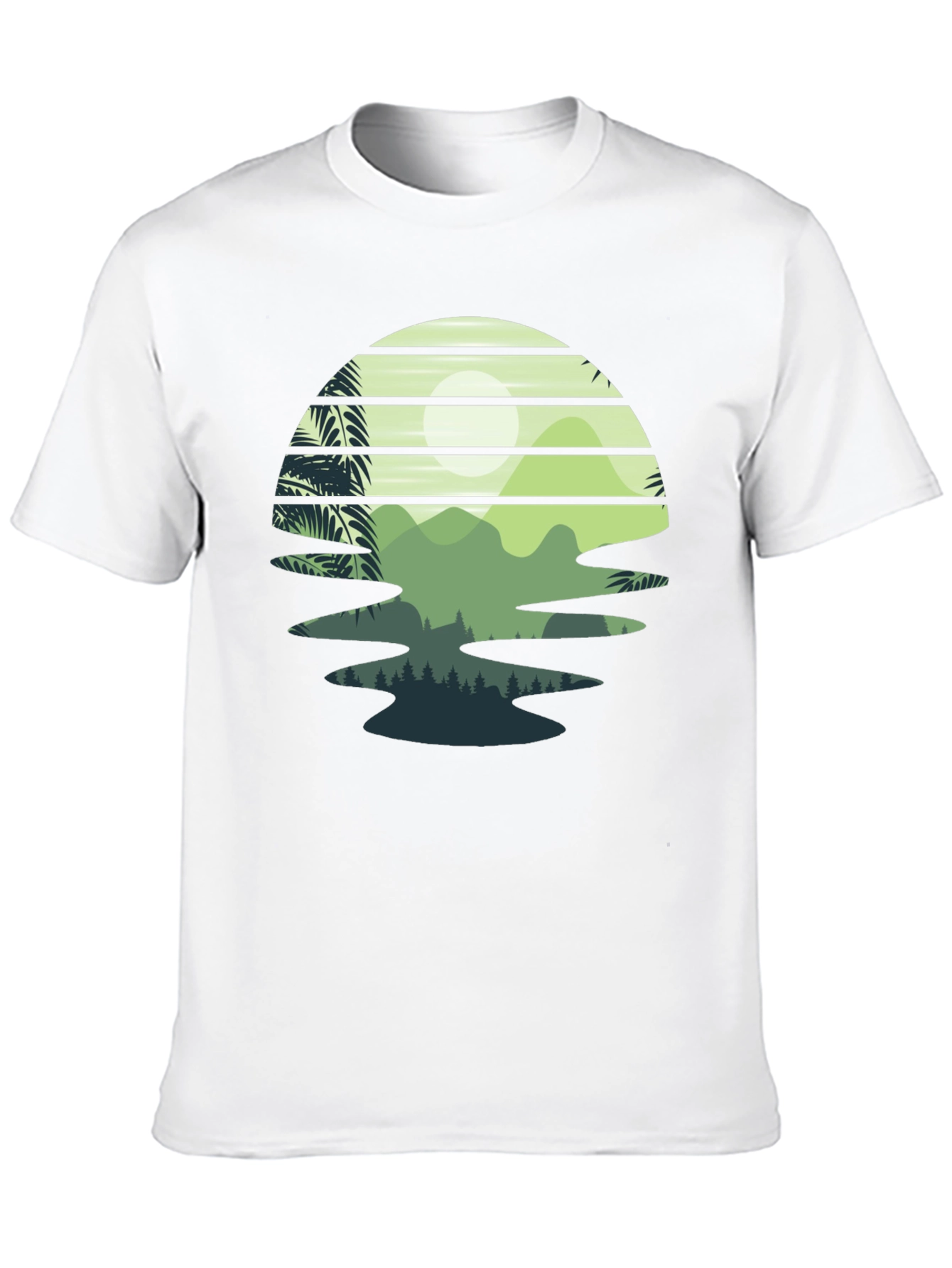 Retro Sunset Landscape Graphic Tee