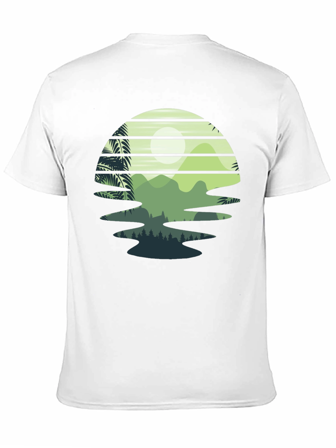 Retro Sunset Landscape Graphic Tee