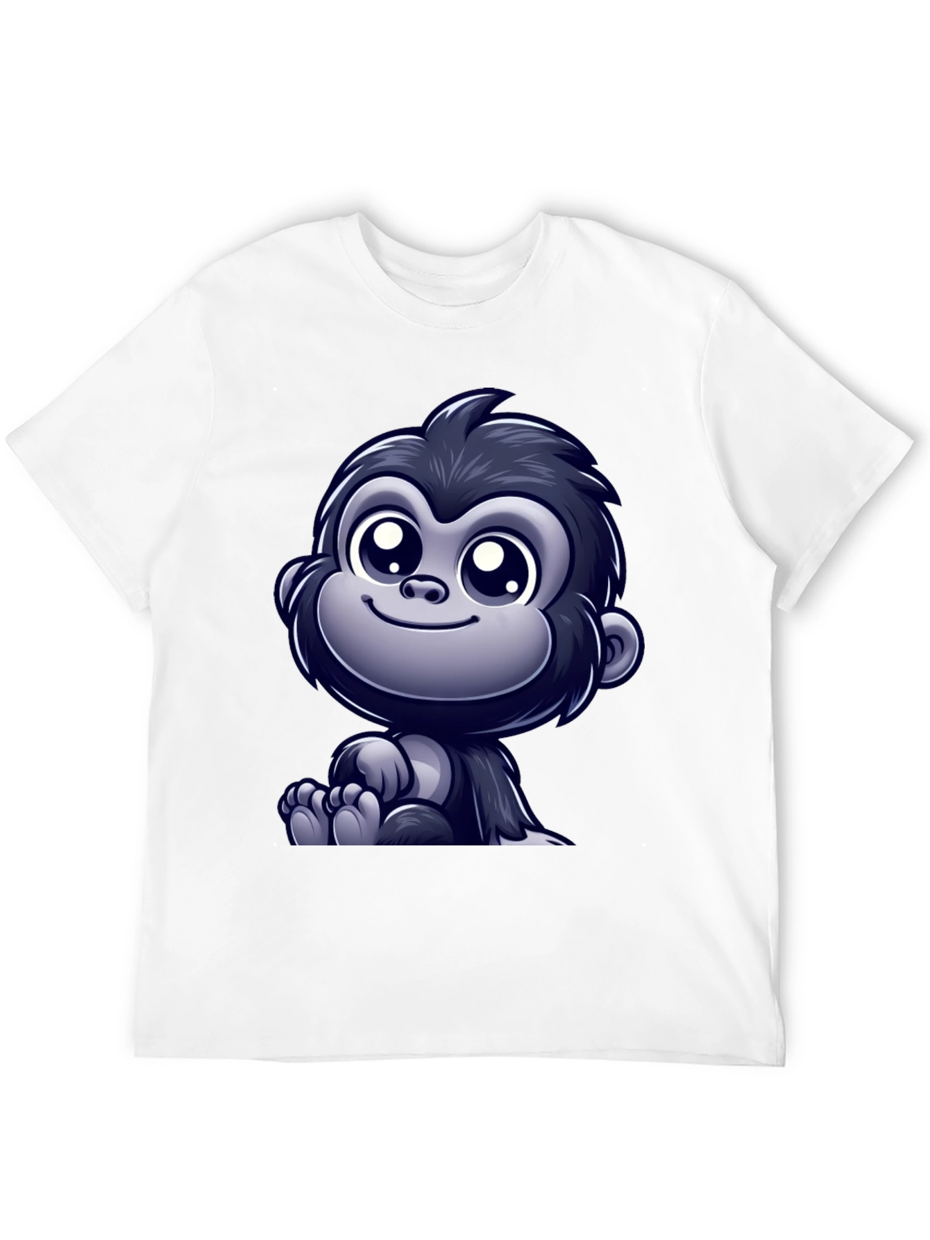 Cute Cartoon Gorilla Graphic T-Shirt