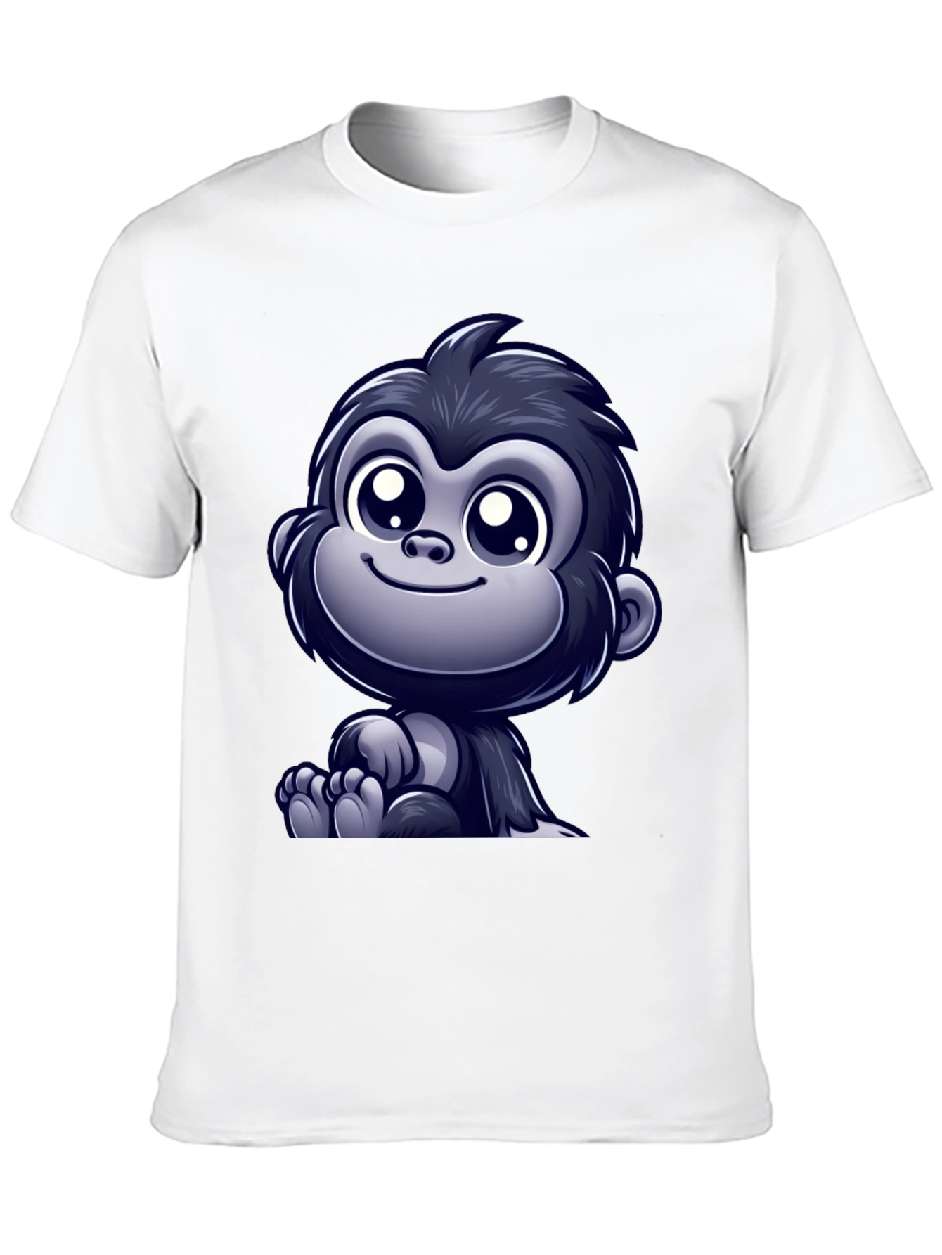 Cute Cartoon Gorilla Graphic T-Shirt
