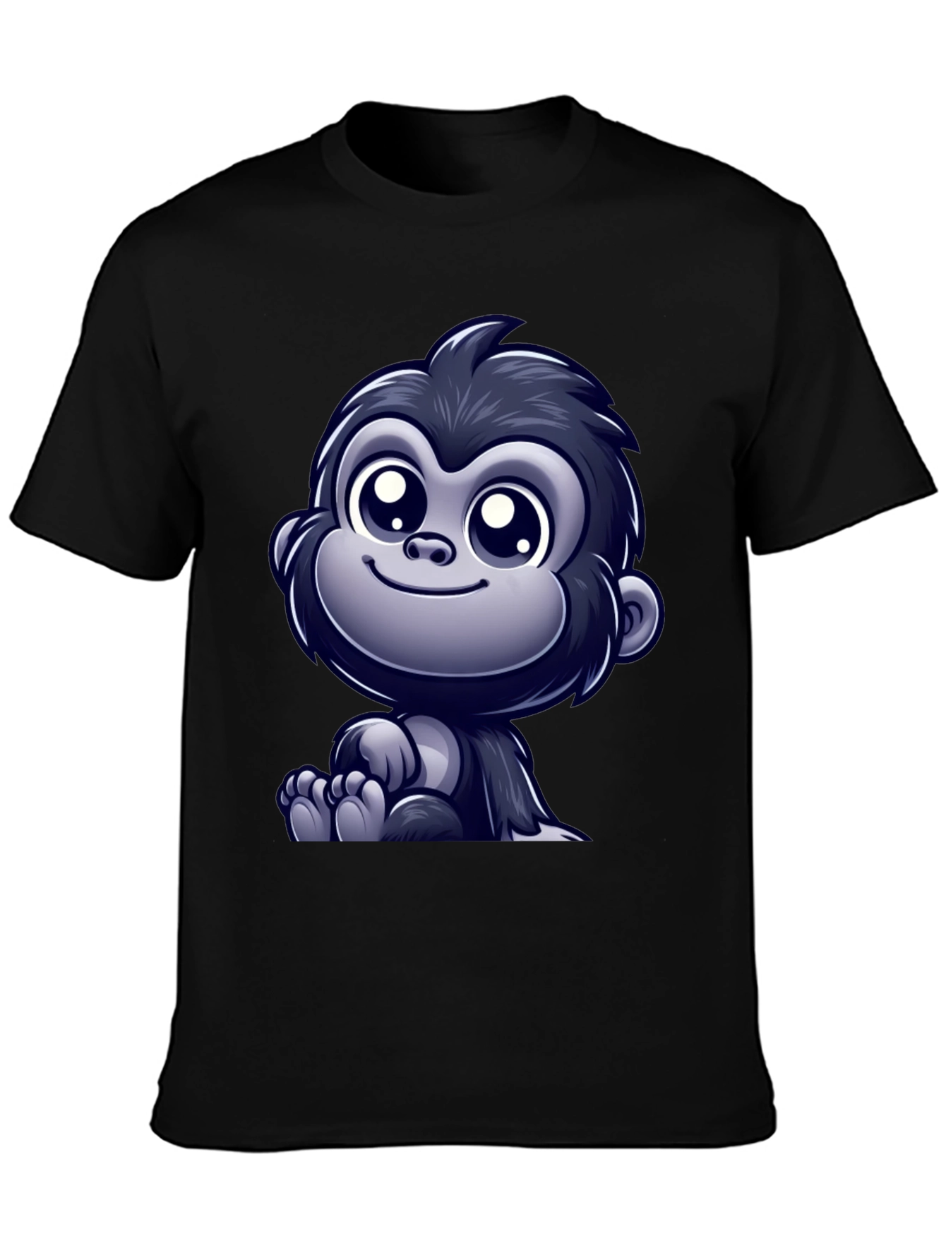 Cute Cartoon Gorilla Graphic T-Shirt