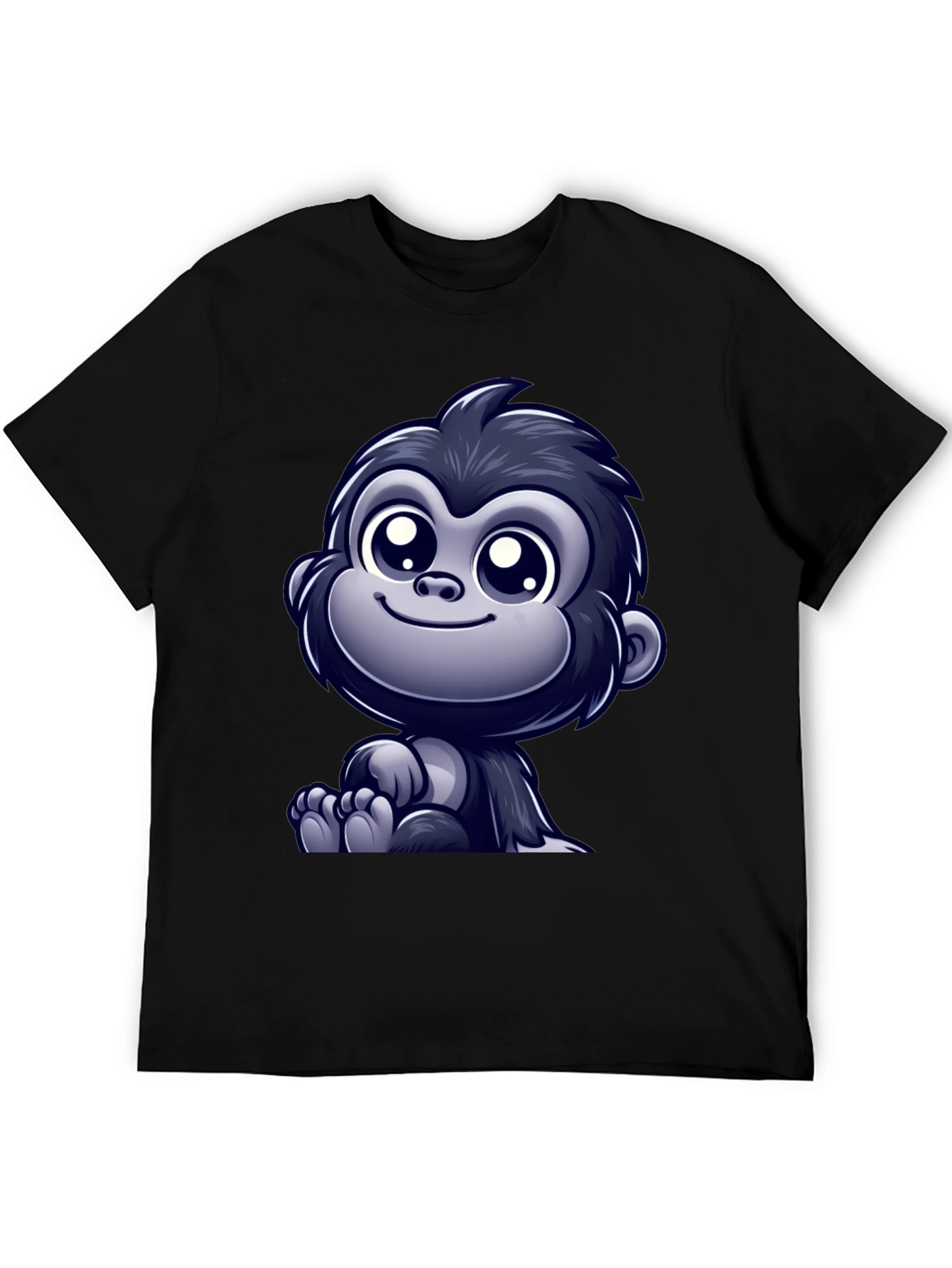 Cute Cartoon Gorilla Graphic T-Shirt