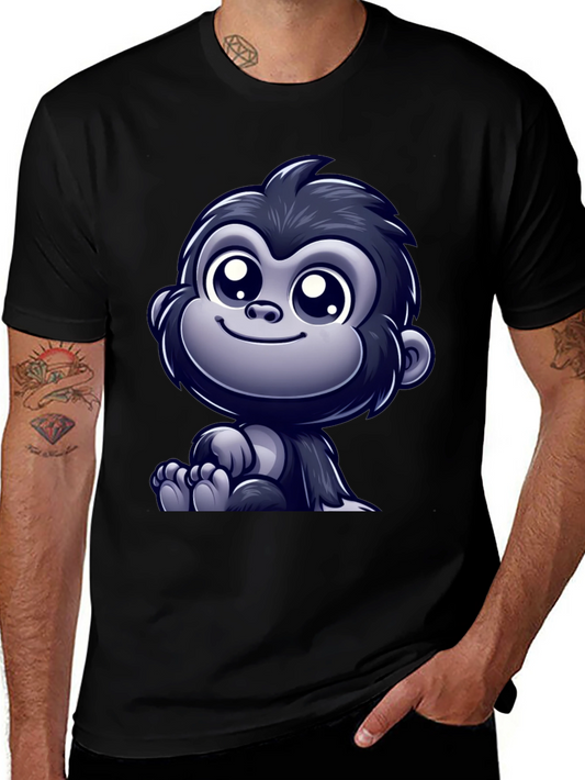 Cute Cartoon Gorilla Graphic T-Shirt