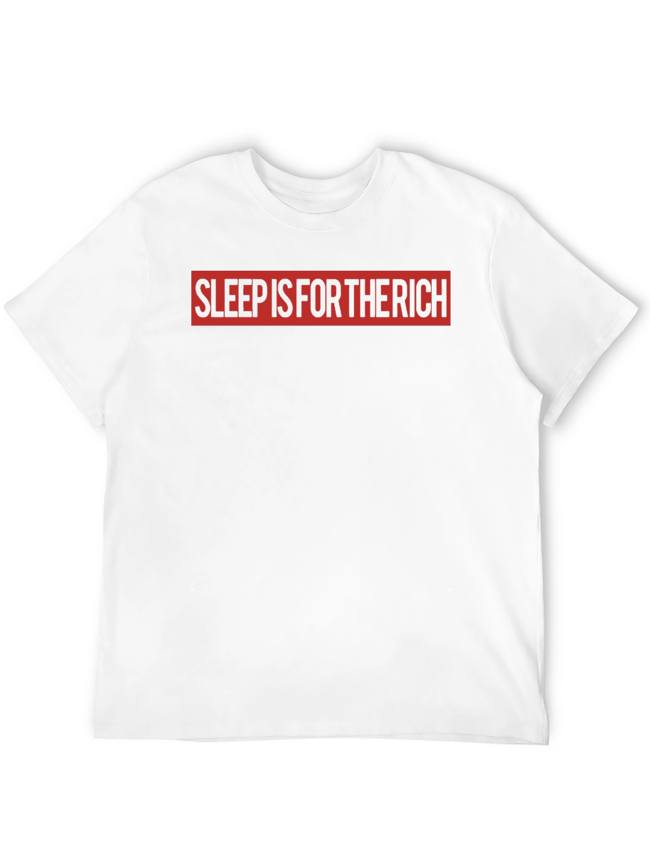 Sleep Is For The Rich Black Graphic Tee