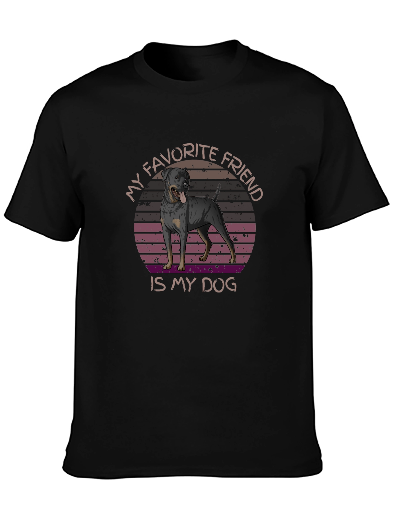 My Favorite Friend Dog Graphic T-Shirt