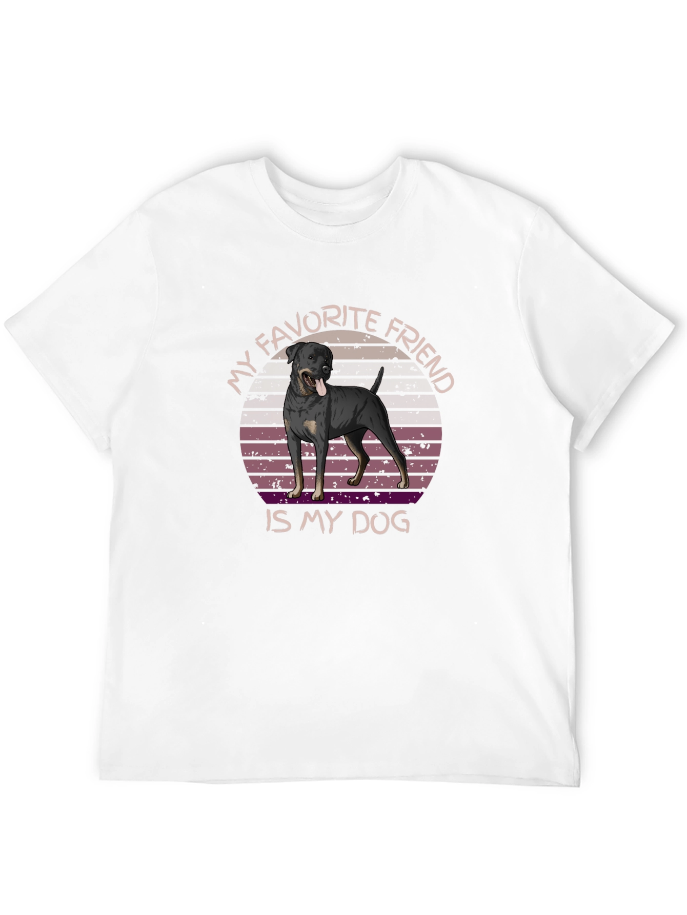 My Favorite Friend Dog Graphic T-Shirt