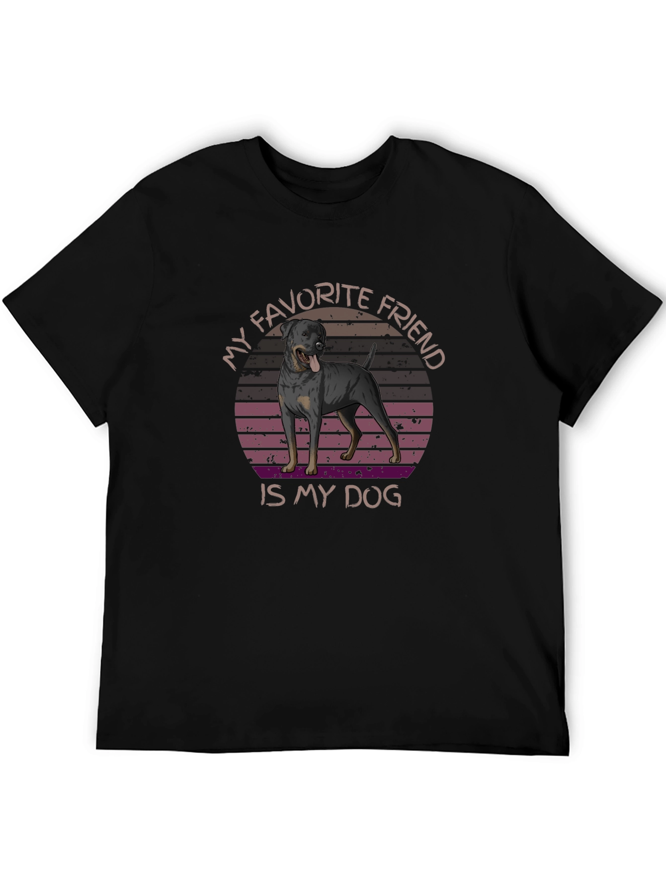 My Favorite Friend Dog Graphic T-Shirt