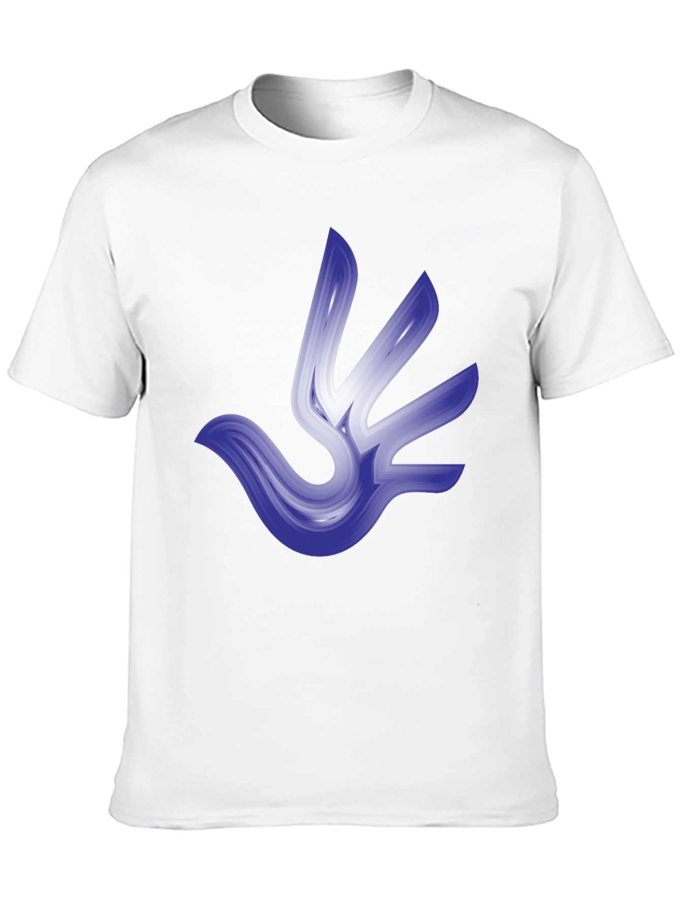 Abstract Bird Graphic T-Shirt - Stylish Black Tee