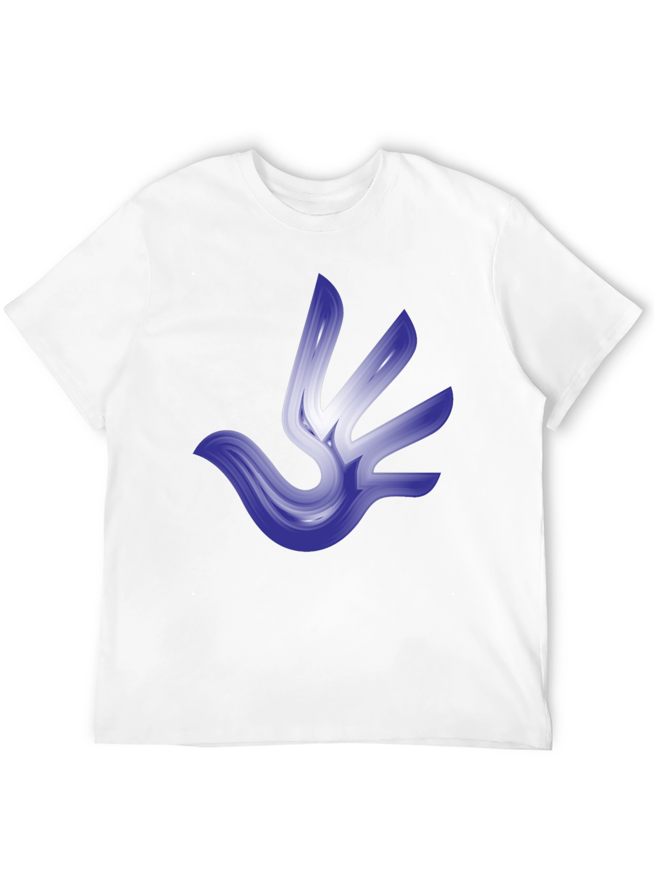 Abstract Bird Graphic T-Shirt - Stylish Black Tee