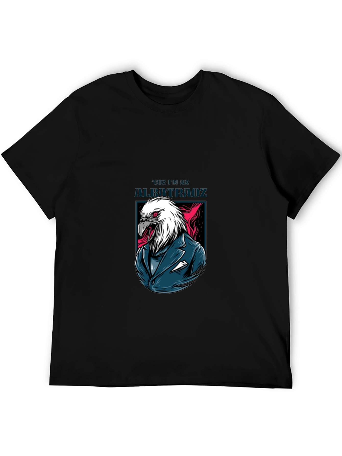 Eagle Suit Graphic Print Tee - Cool Menswear