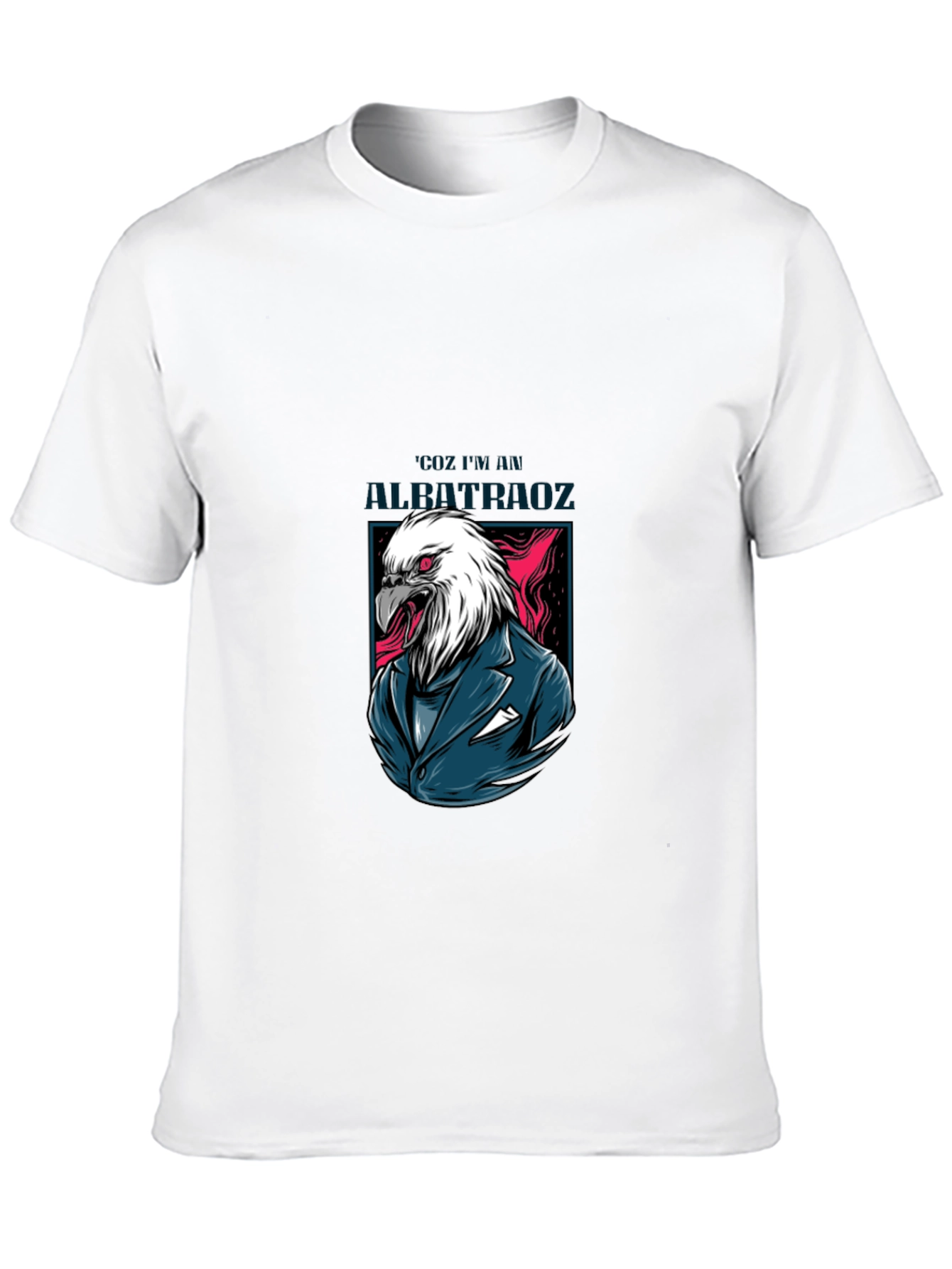 Eagle Suit Graphic Print Tee - Cool Menswear