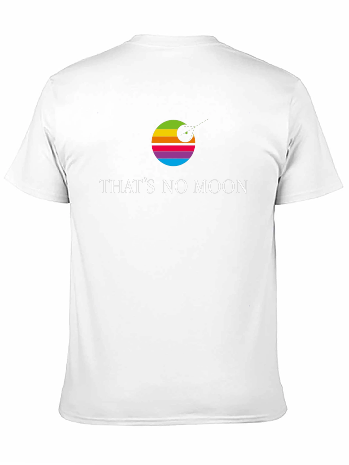 Thats No Moon Star Wars Rainbow Graphic T-Shirt