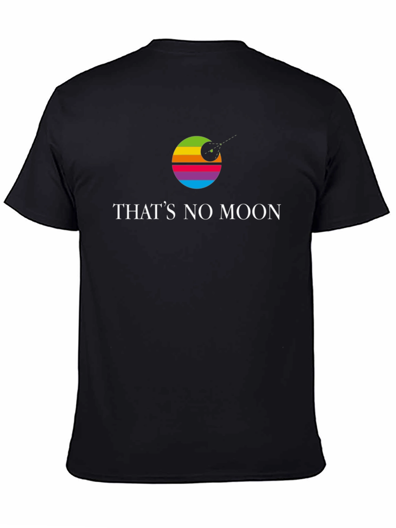 Thats No Moon Star Wars Rainbow Graphic T-Shirt