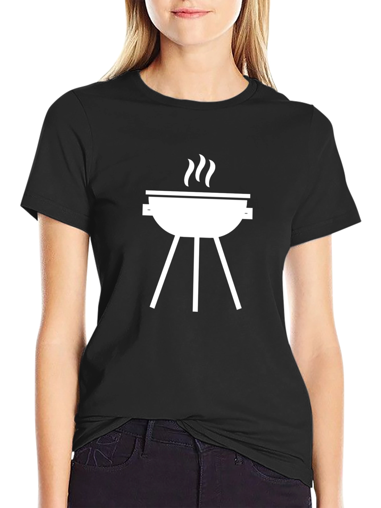BBQ Grill T-Shirt - Black Graphic Tee